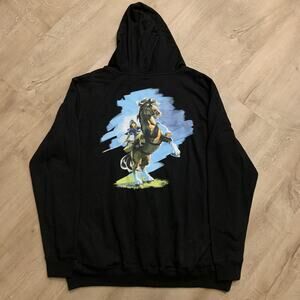Nintendo 2017 Legend of Zelda Breath of The Wild Full Zip Hoodie Men's XXL 2XL